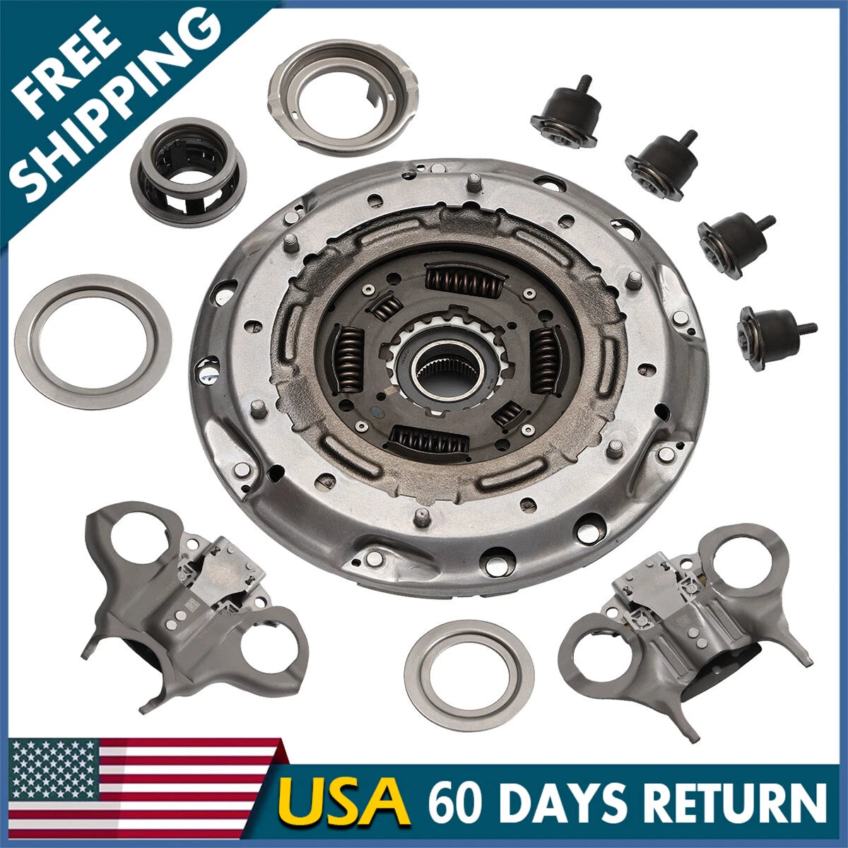 Transmission Dual Clutch Fork Kit 6DCT250 DPS6 for Ford Focus Fiesta (2012–2019)