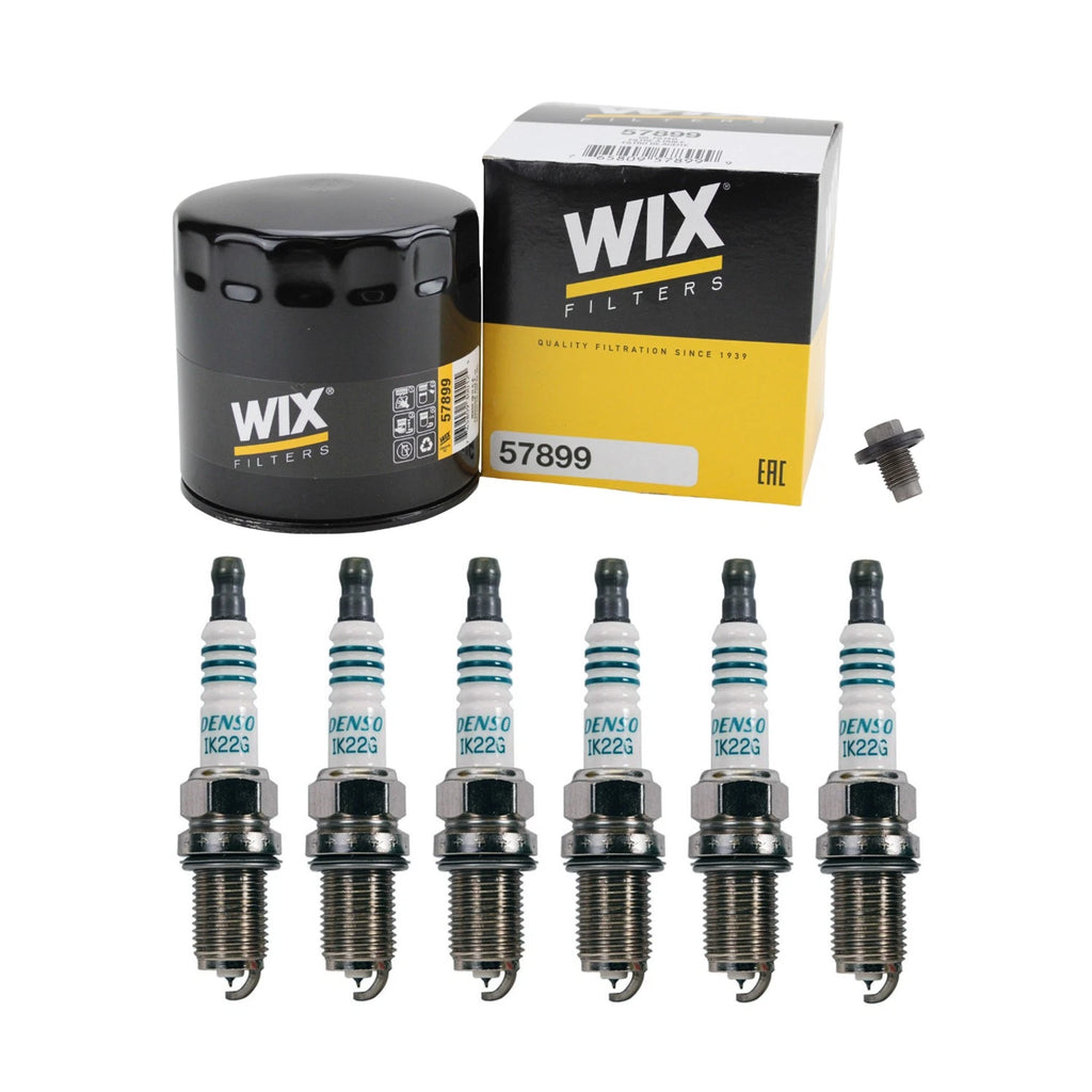 Wix Engine Oil Filter & Denso 6 Iridium Spark Plugs for Avenger V6 (2008–2014)