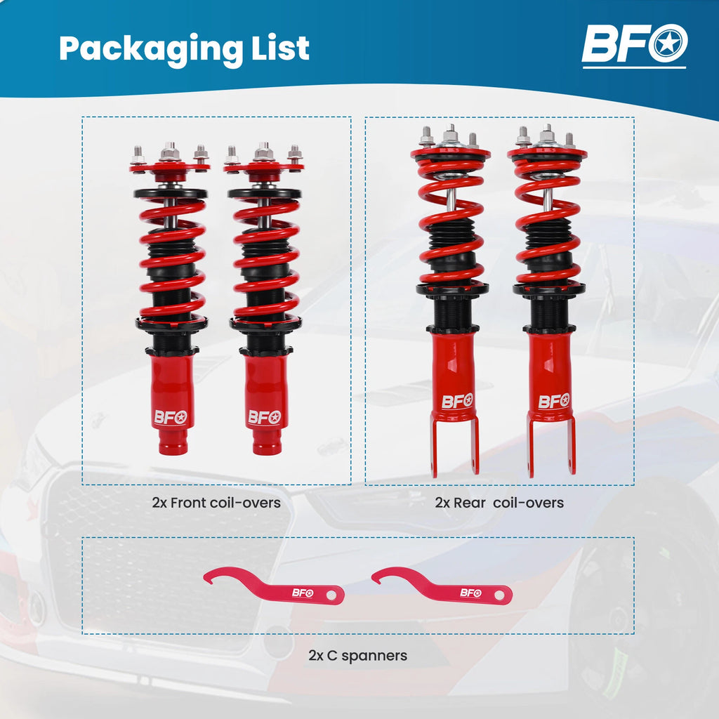 Coilovers Suspension Kit for Honda Civic (1992–2000) Acura Integra (1994–2001)
