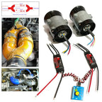 500W Dual Turbo Fan with DC12V 40A Supercharger Controller for Cars
