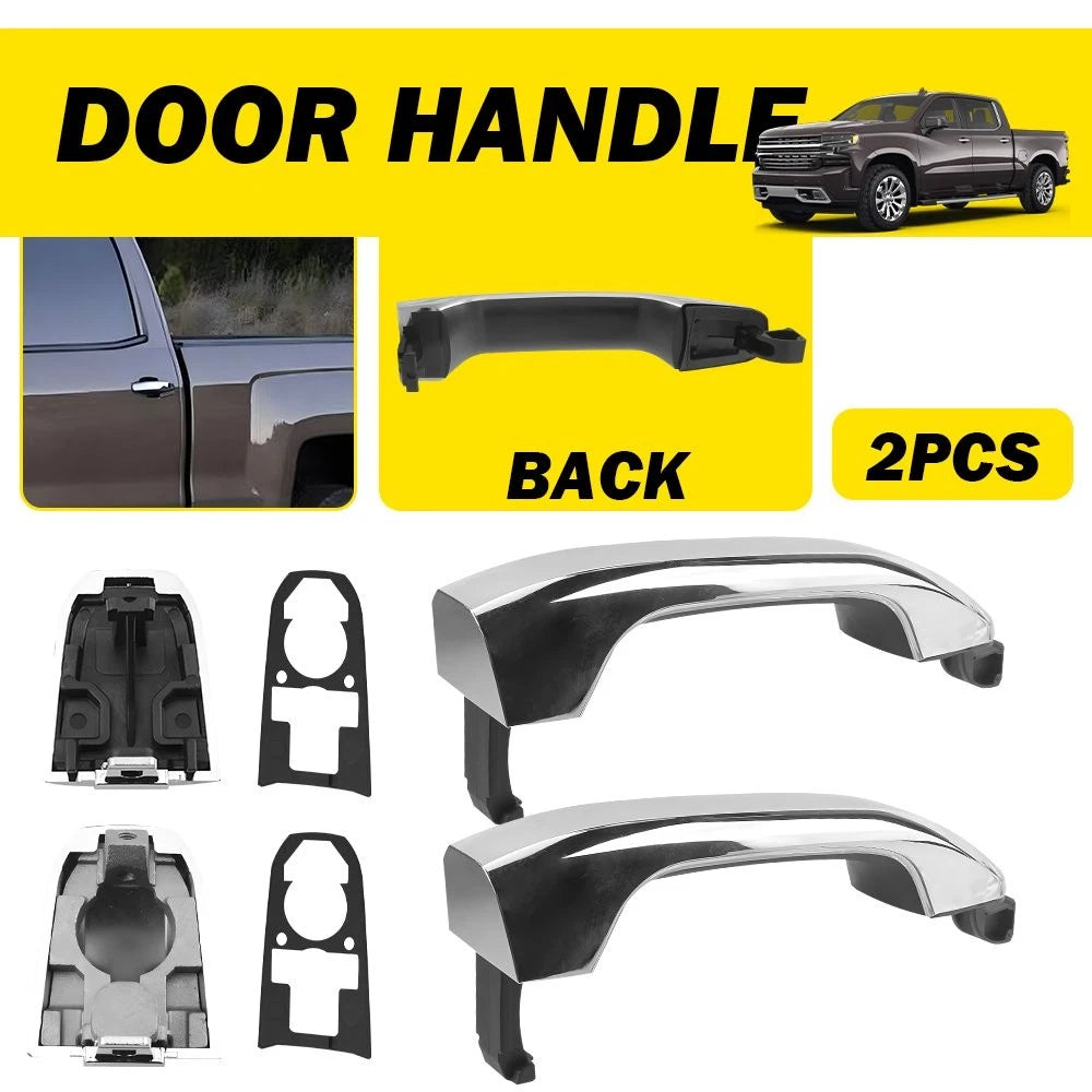 2X Front Rear Right Outside Door Handle for GMC Sierra 1500 Limited (2019-2022)