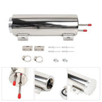 Polished Stainless Steel Radiator Coolant Overflow Catch Tank for