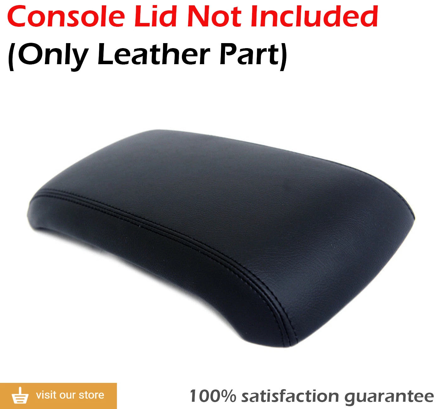 Leather Synthetic Center Console Armrest Cover for Lincoln MKX (2007–2010)