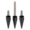 3X Black 1/2"-20 Windshield Fairing Mounting Spike Bolts for Touring (2014–2025)