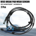 2X Disc Brake Pad Wear Sensor for BMW X6 (2011–2019) 34356792567