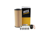 Wix Engine Oil Filter & Denso 6 Iridium Spark Plugs Kit for Audi Q5 S5 (2009–2021)