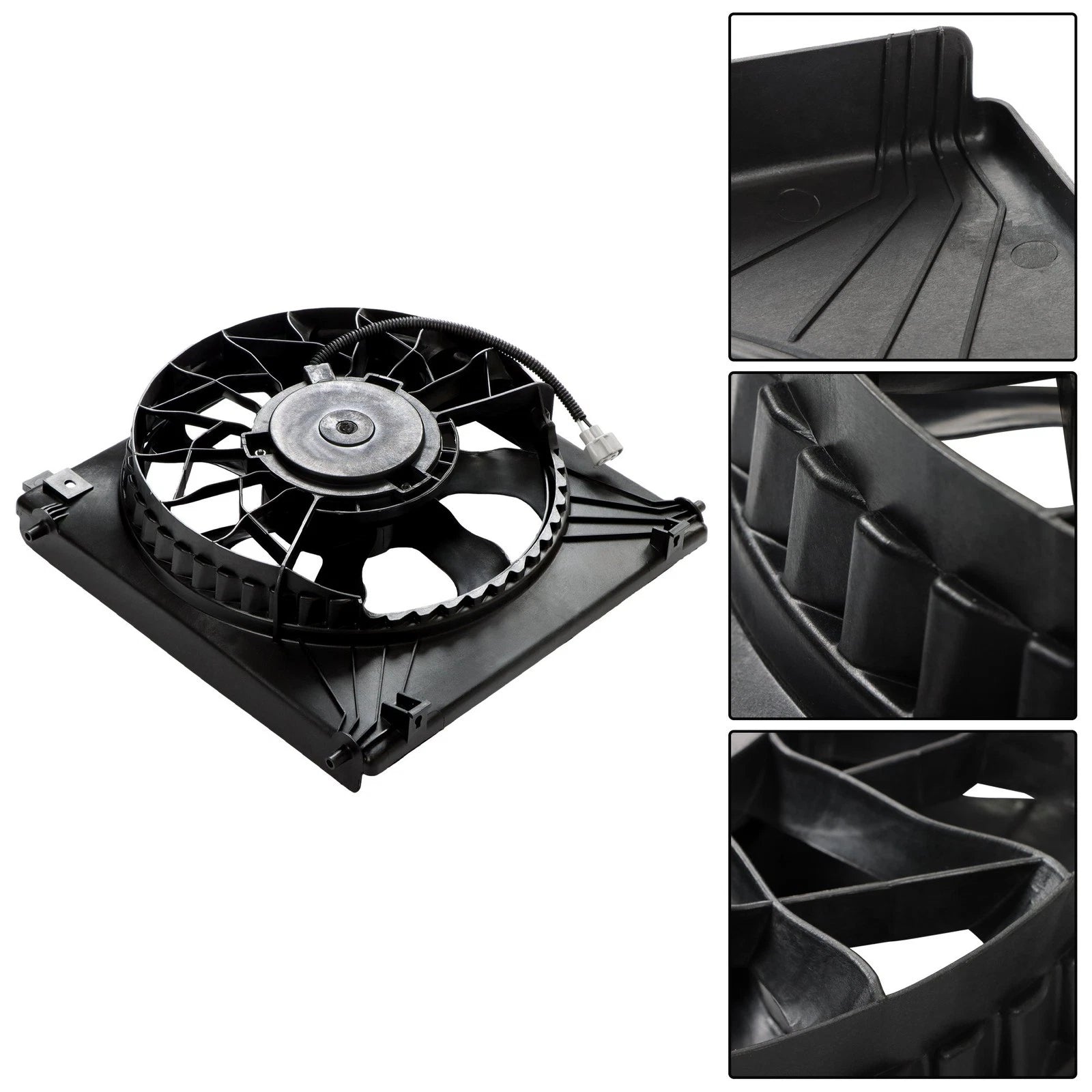 Left Side Radiator Cooling Fan with Shroud for Tesla Model S (2012–2020)