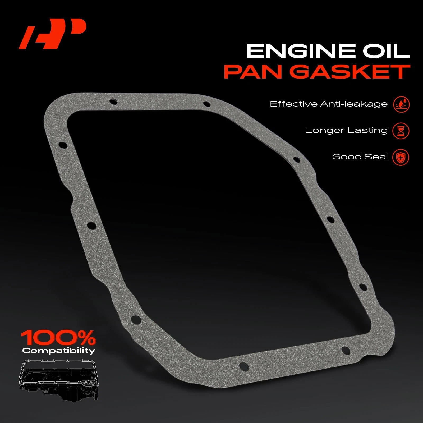 Engine Oil Pan Gasket Set for Hyundai Santa Fe (2003–2006) Kia Sedona (2006)
