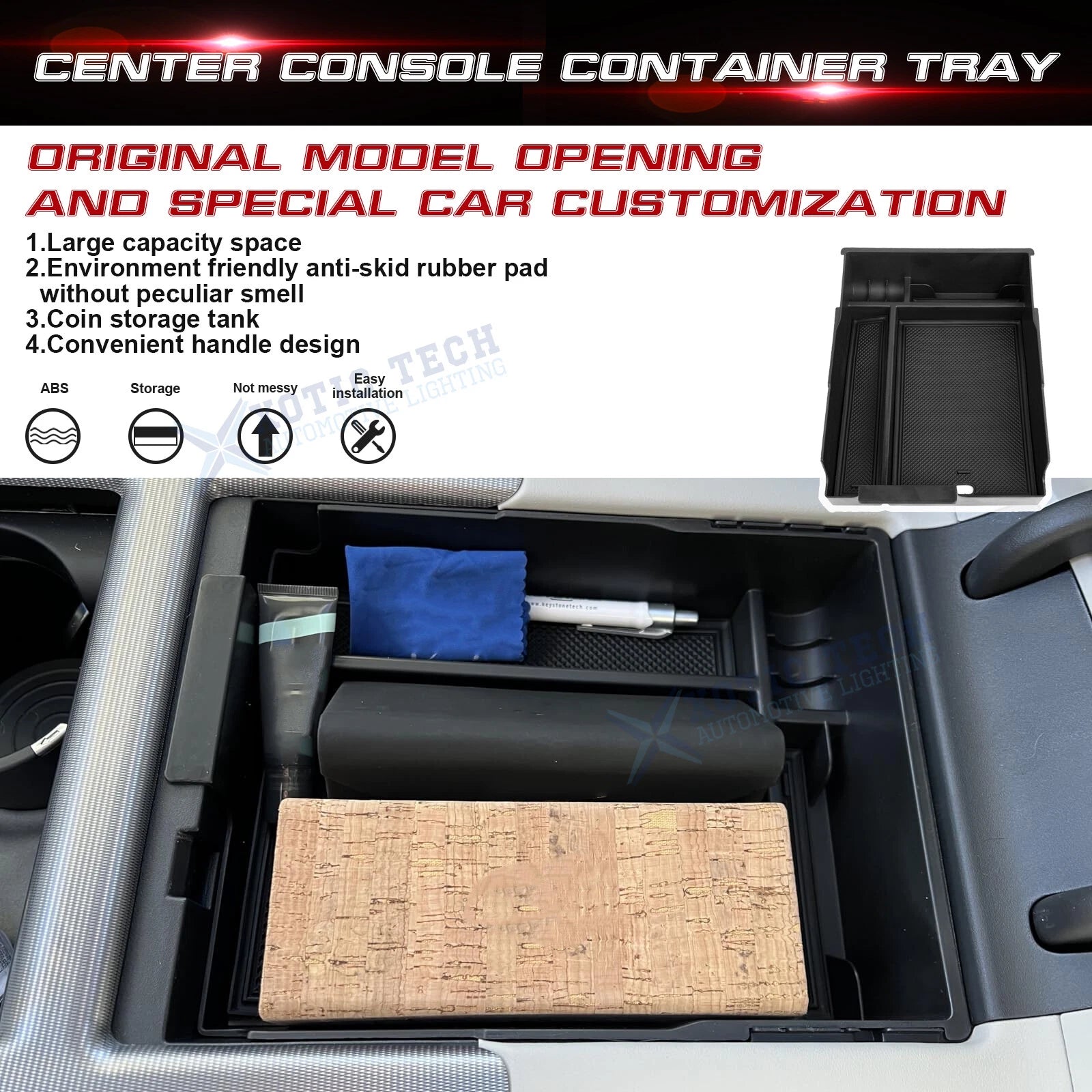 Center Console Organizer for Hyundai Palisade (2023-2025) Armrest Tray