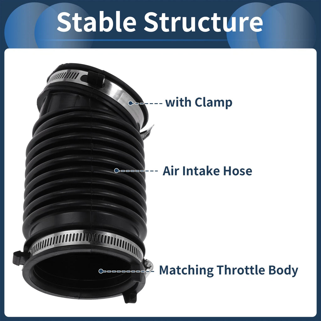 Engine Air Intake Hose for Chevrolet Cobalt L4 2.4L (2005–2010) No.696-737 Rubber Clamp