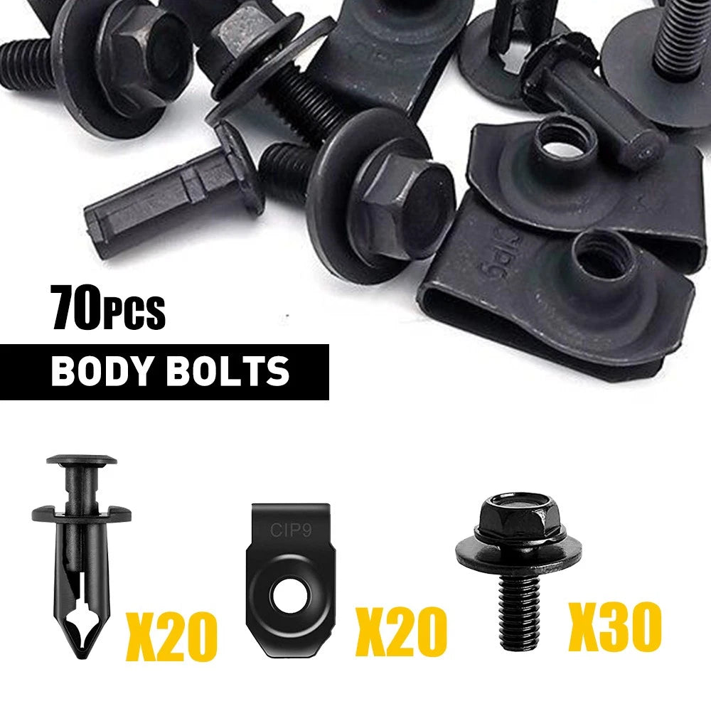 Body Bolts & U-nut Clips for Toyota (2000–2023)