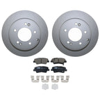 Rear Brake Kit 284mm Disc Rotors & TRW Ceramic Pads for Hyundai Azera, Kia Optima (2006–2019)