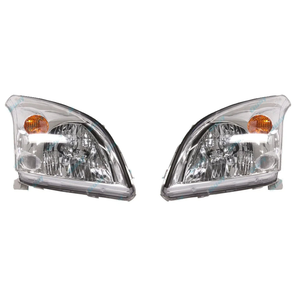 Chrome Headlights for Toyota Prado GRJ120 KDJ120 KZJ120 2003~2009 Pair