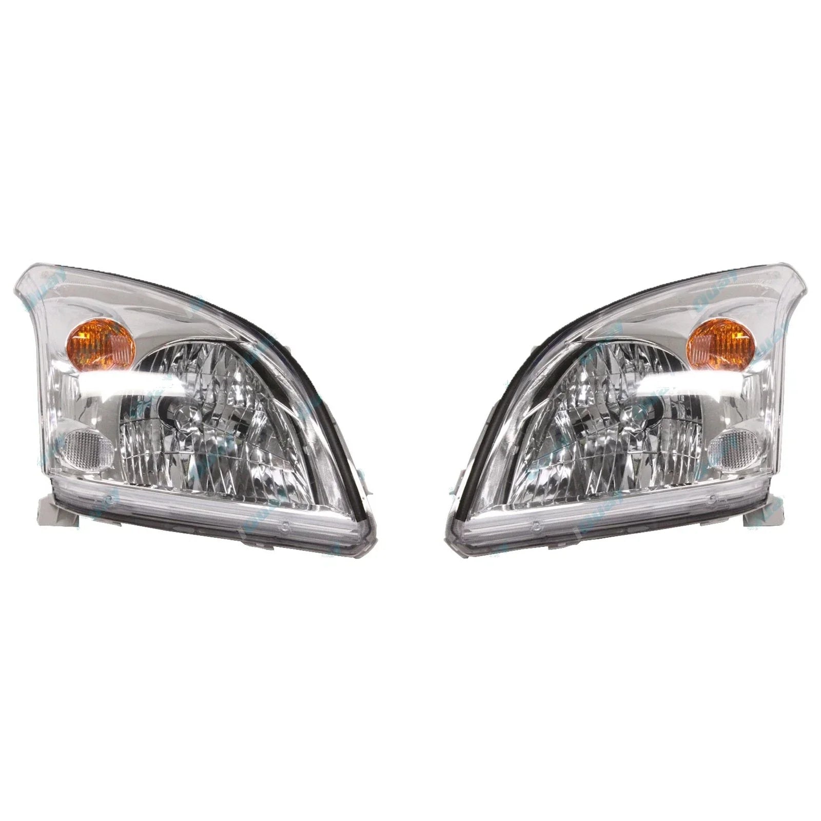 Chrome Headlights for Toyota Prado GRJ120 KDJ120 KZJ120 2003~2009 Pair