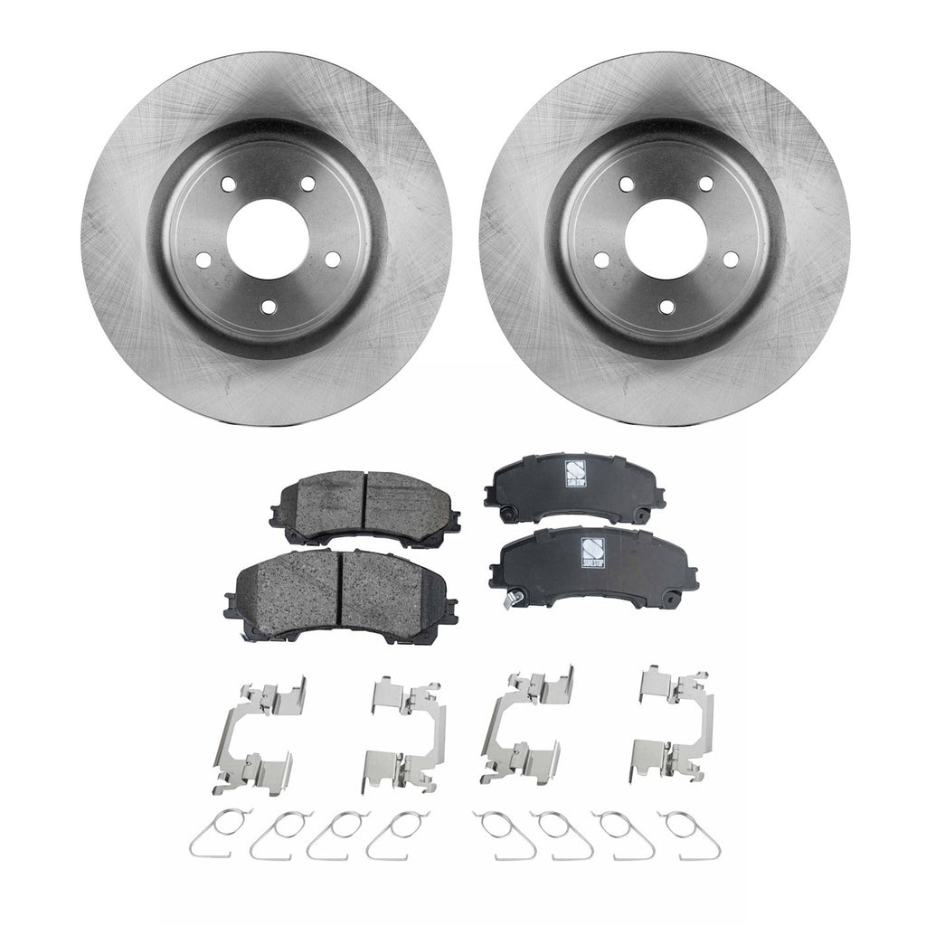 Front Brake Disc Rotors and Pads Kit for Infiniti Q50 Q60 QX50 (2016–2017)