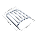 Chrome Backrest Sissy Bar Luggage Rack for Indian Chief Classic Chieftain (14-23)