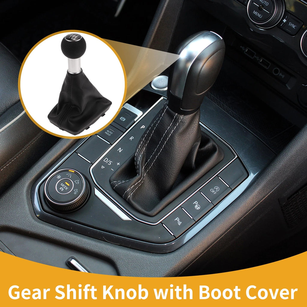 6 Speed Gear Shifter Knob with Cover for Audi A4 (2000–2008)