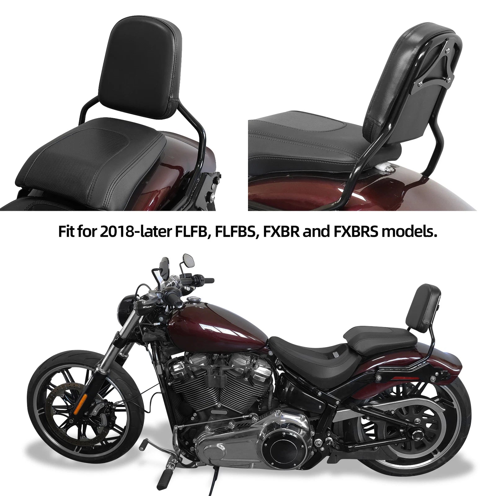 Sissy Bar Backrest & Docking Hardware Kit for Harley FLFB FXBR (2018–Present)