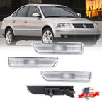 Set of 4 Clear Lens Bumper Side Marker Lights for VW Passat (2001–2005)