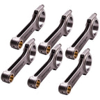 6x Forged H-Beam Connecting Rods for BMW E36 M52 M54 M20B25 M52B28 (1992–1999)