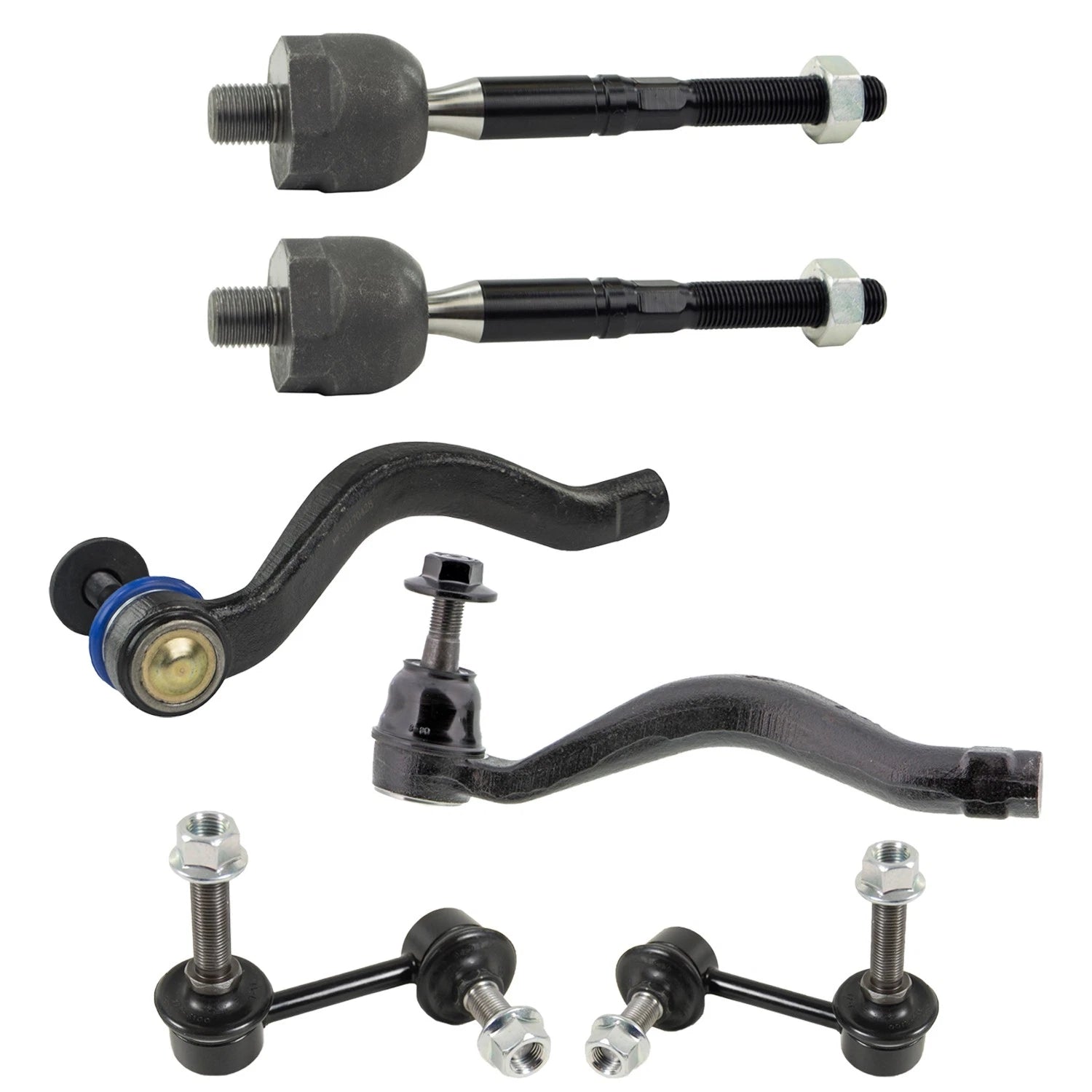 Set of 4 Tie Rod Ends & Sway Bar Links for Lexus IS250 AWD (2006–2015)