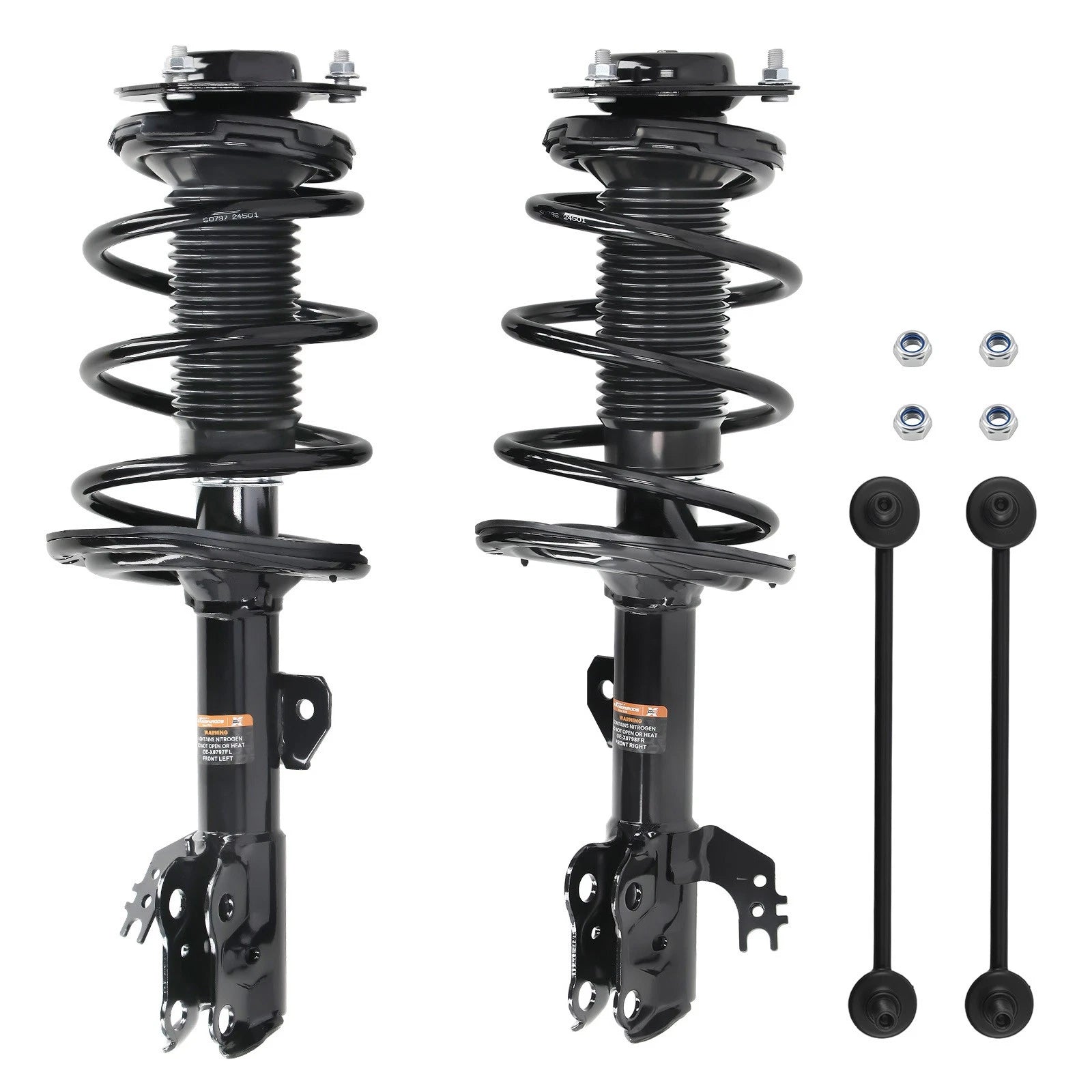 Front Complete Struts w/ Sway Bar Links for Toyota Camry (2012–2017)