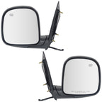 Set of 2 Heated Mirrors for Chevy Savana GMC 2500