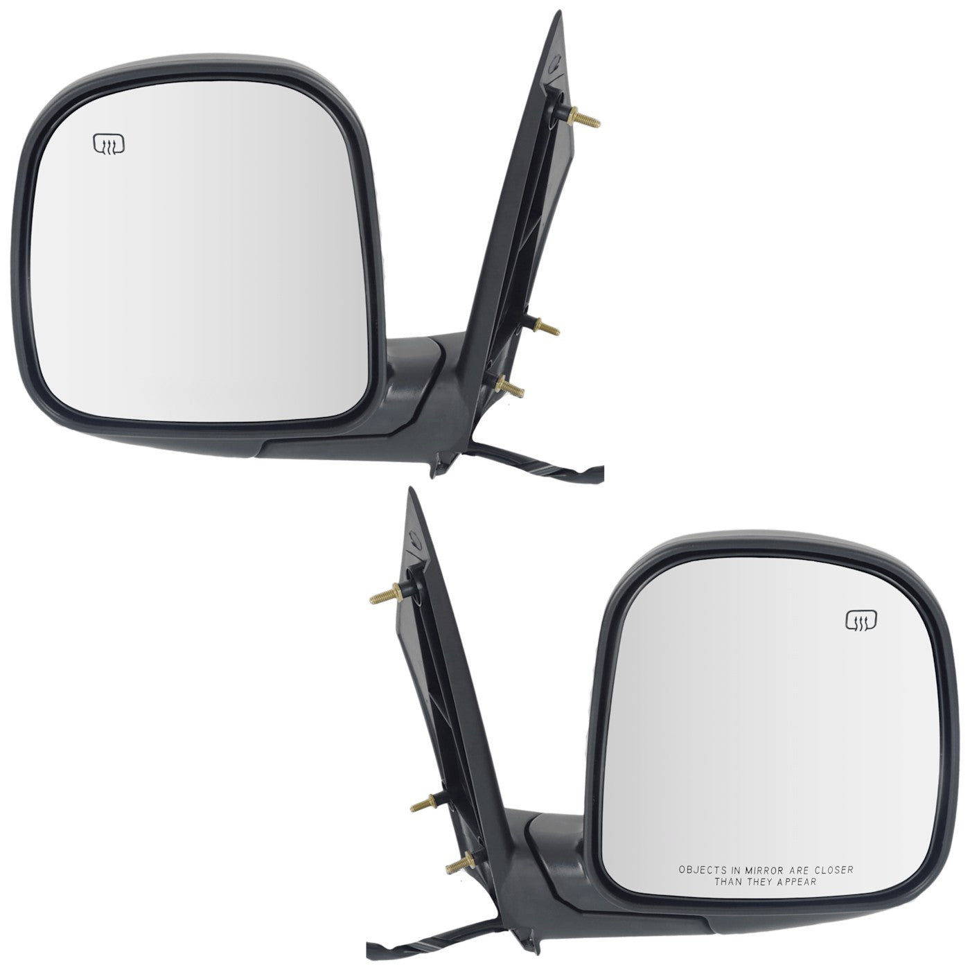 Set of 2 Heated Mirrors for Chevy Savana GMC 2500