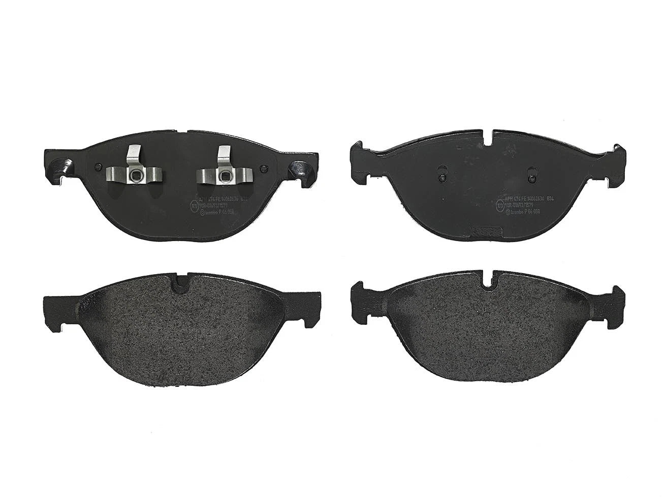 Set of 4 Brembo Low-Metallic Brake Pads for BMW X5 X6 (2000–2023)