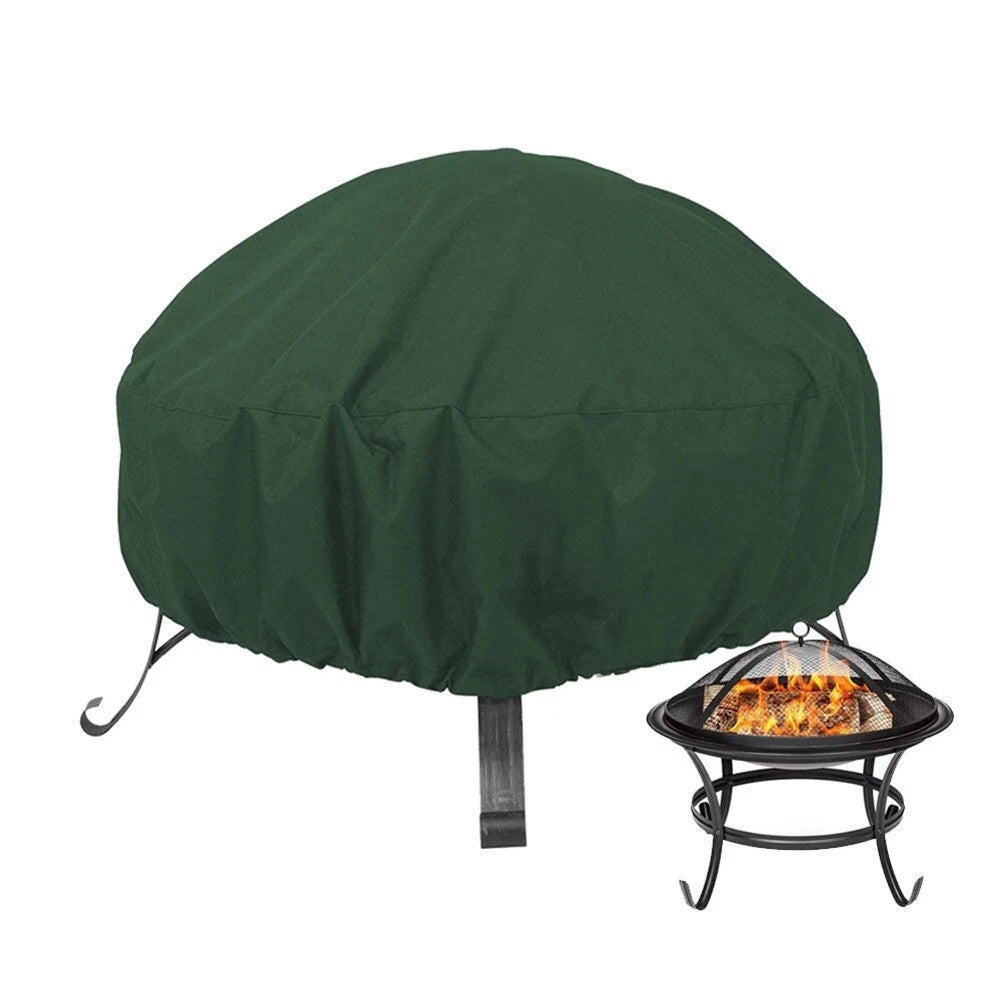Waterproof Wind Resistant Fire Cover for Outdoor Use (210D Heavy Duty)