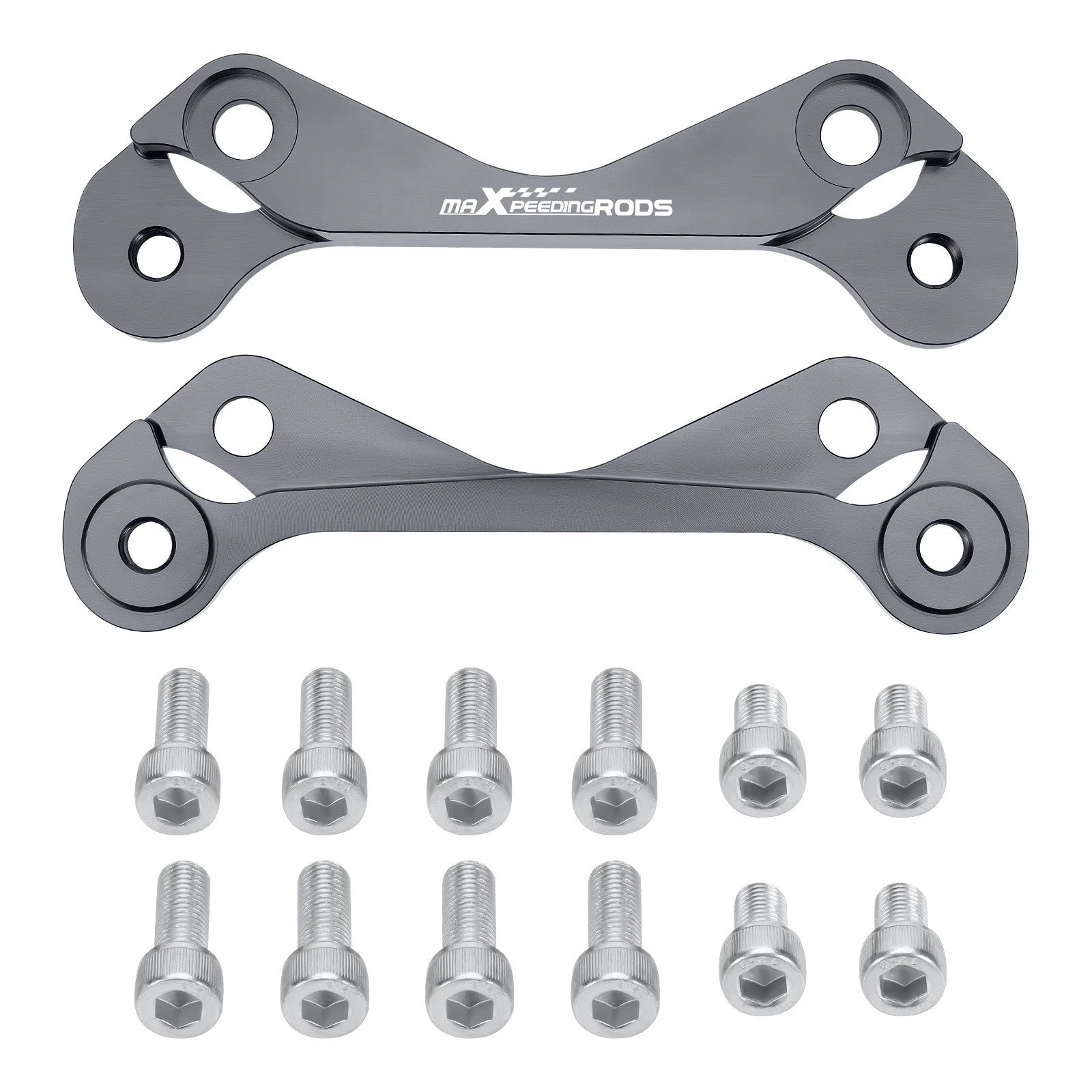 Caliper Bracket Adapter for Subaru Forester/Legacy (2009–2018) Gray w/Hardware