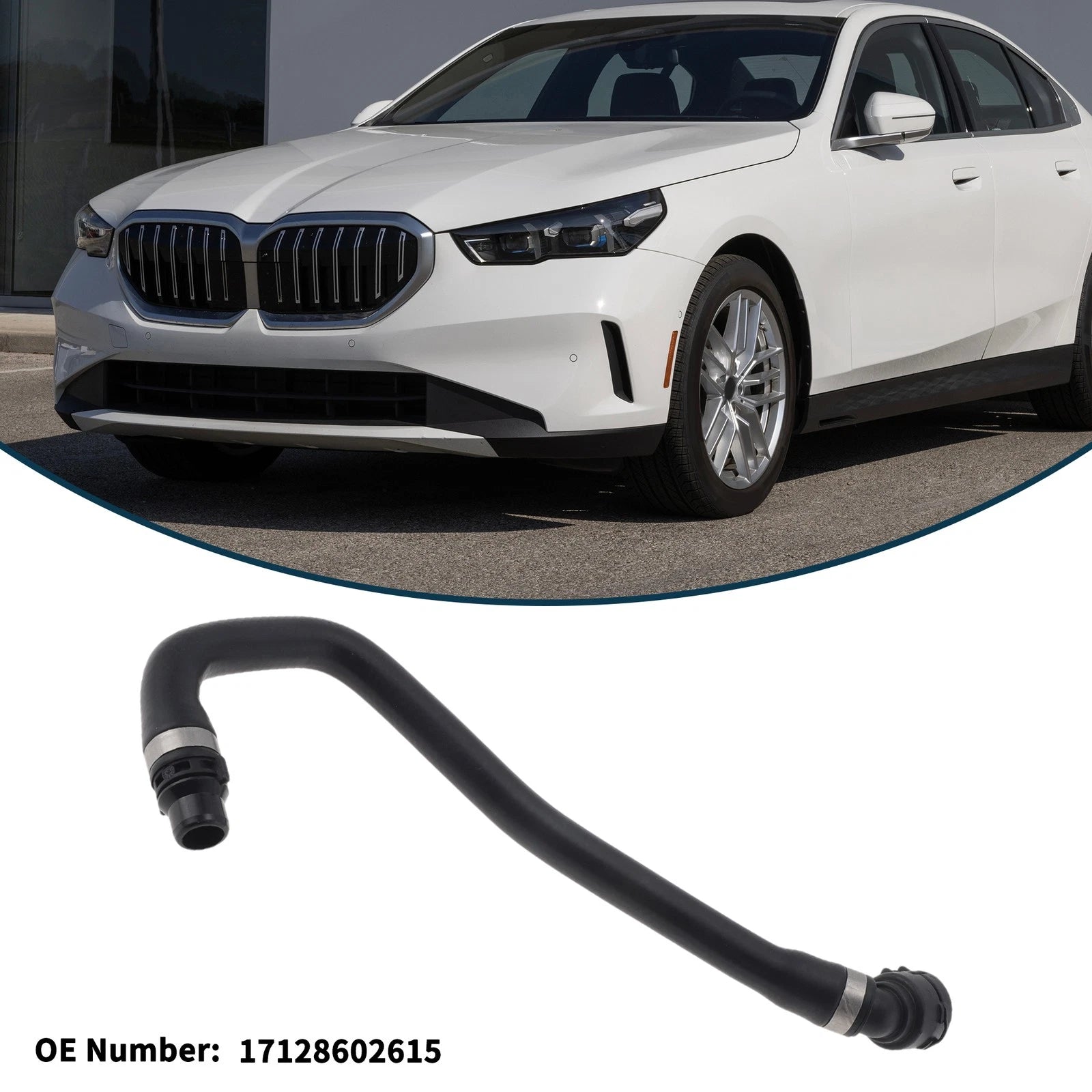 Radiator Hose No. 17128602615 for BMW 530i G30 (2017–2020)