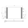 Replacement A/C Condenser Repair Part For 2015-2018 Ford Focus