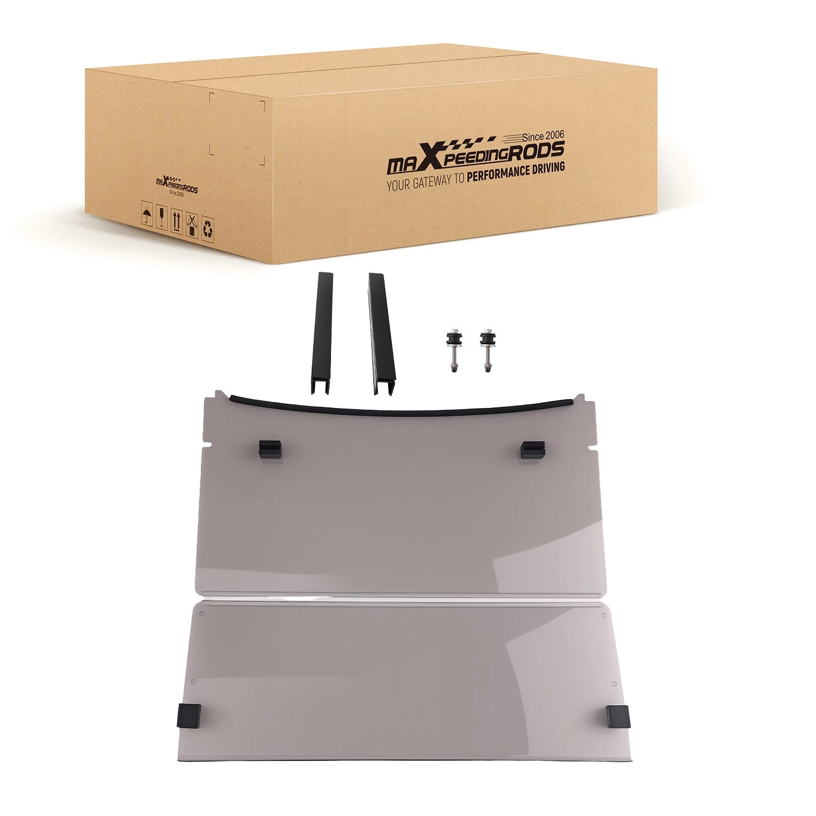 Polycarbonate Foldable Windshield for Yamaha Drive 2 (2017)