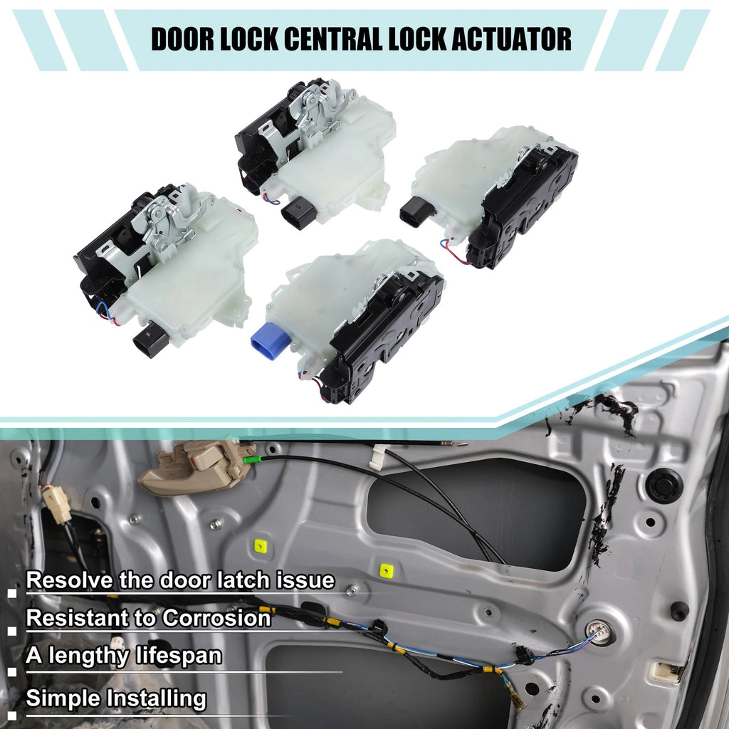 2X Door Latch Actuator for Volkswagen GTI (2006–2009)