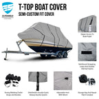 Fishing Boat Cover for Scarab Jet 255 Open G (Rainproof)