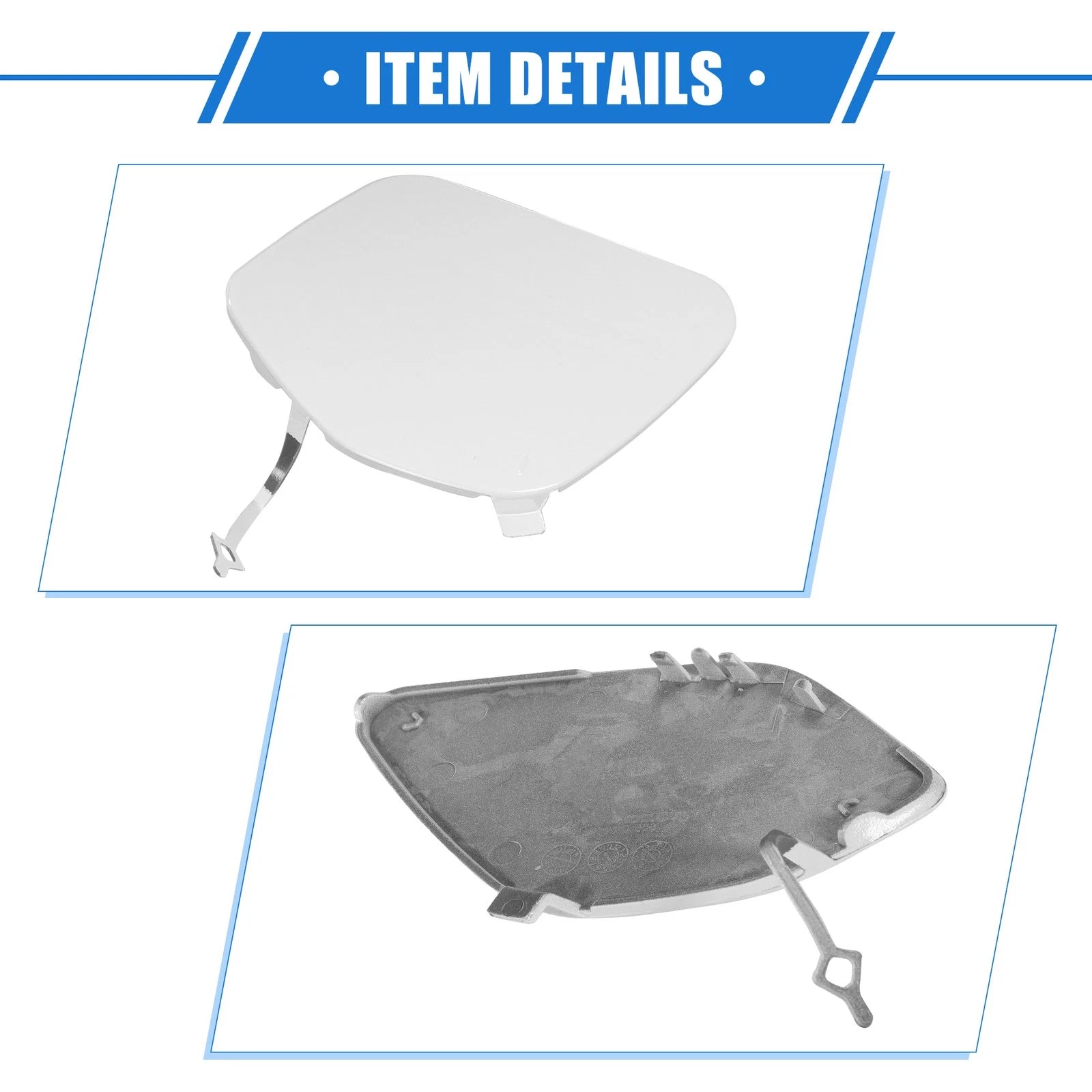 Tow Hook Eye Hole Cover for BMW X1 XDrive28i (2013–2015) - White Plastic