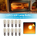 10PCS E14 15W 230V Salt Lamp Globe Bulb for Refrigerator Oven