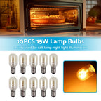 10PCS E14 15W 230V Salt Lamp Globe Bulb for Refrigerator Oven