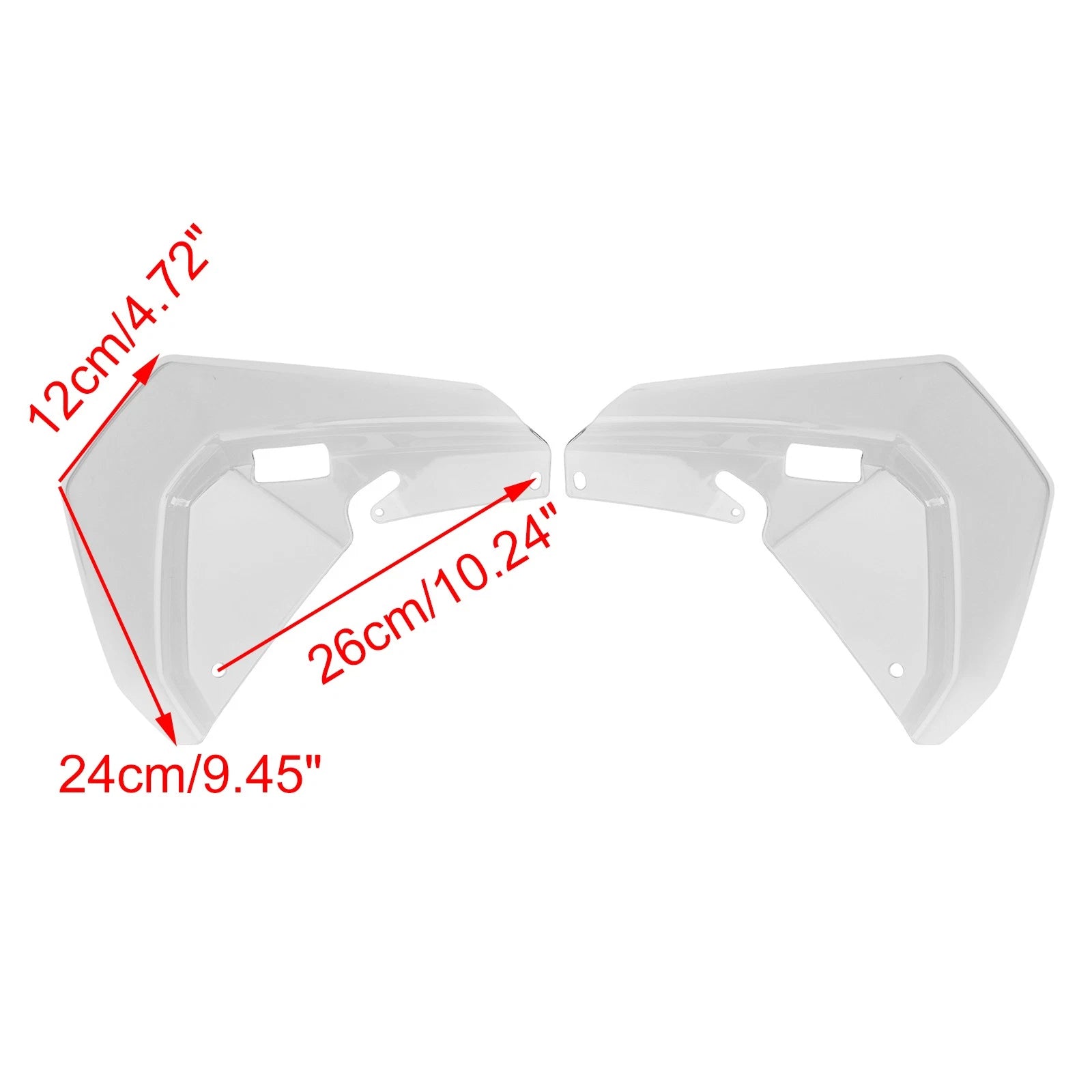 Windshield Plate Side Panels for BMW R1300GS ADV (2025–2026) Clear