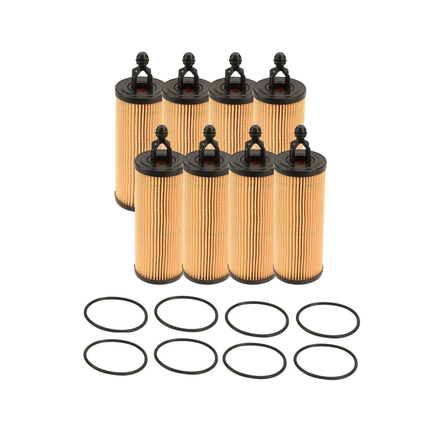 Set of 8 Engine Oil Filters for Chrysler Dodge Jeep Ram V6 (ESS)