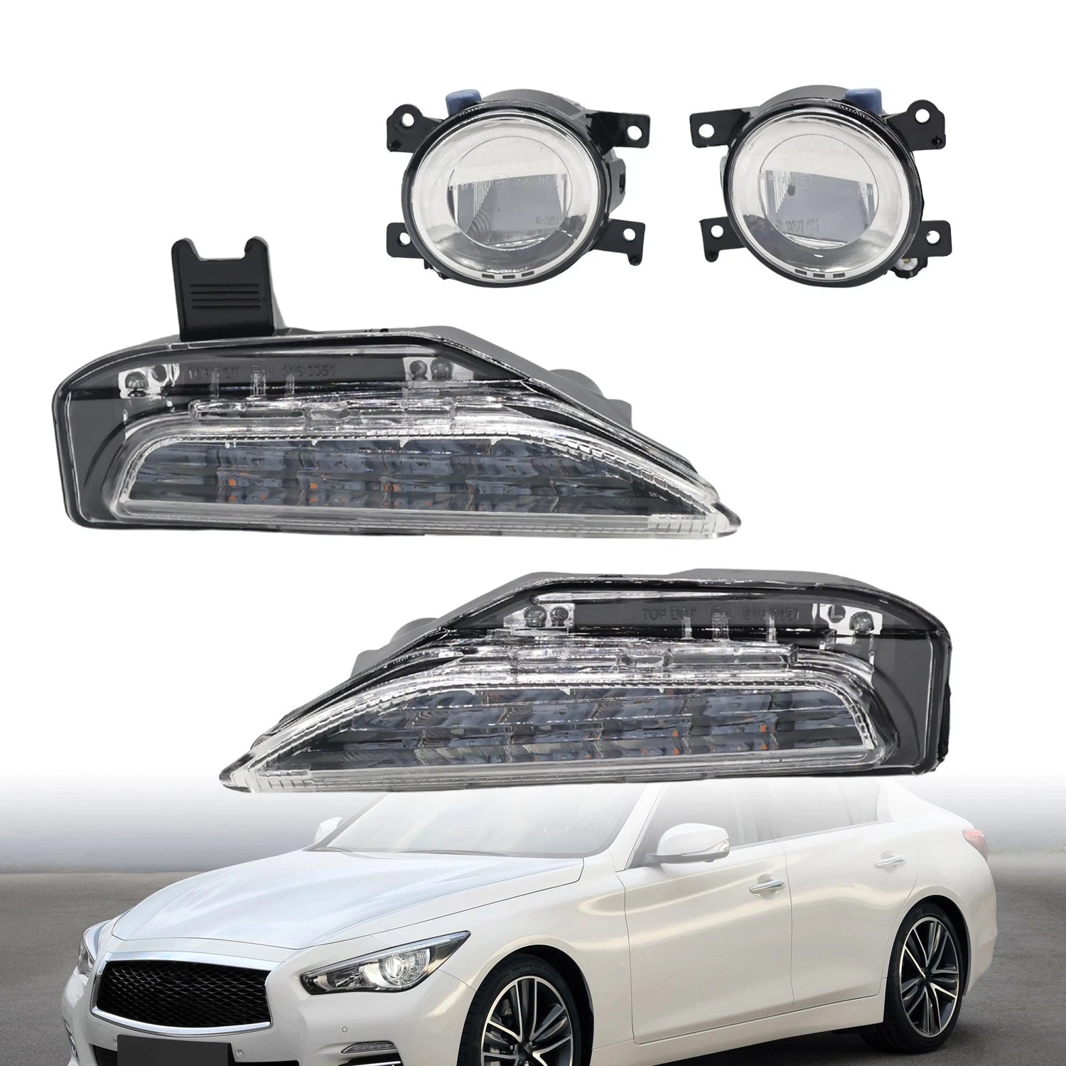 LED Bumper Fog Lamp Turn Signal Light for Infiniti Q50 Q50S (2014–2020)