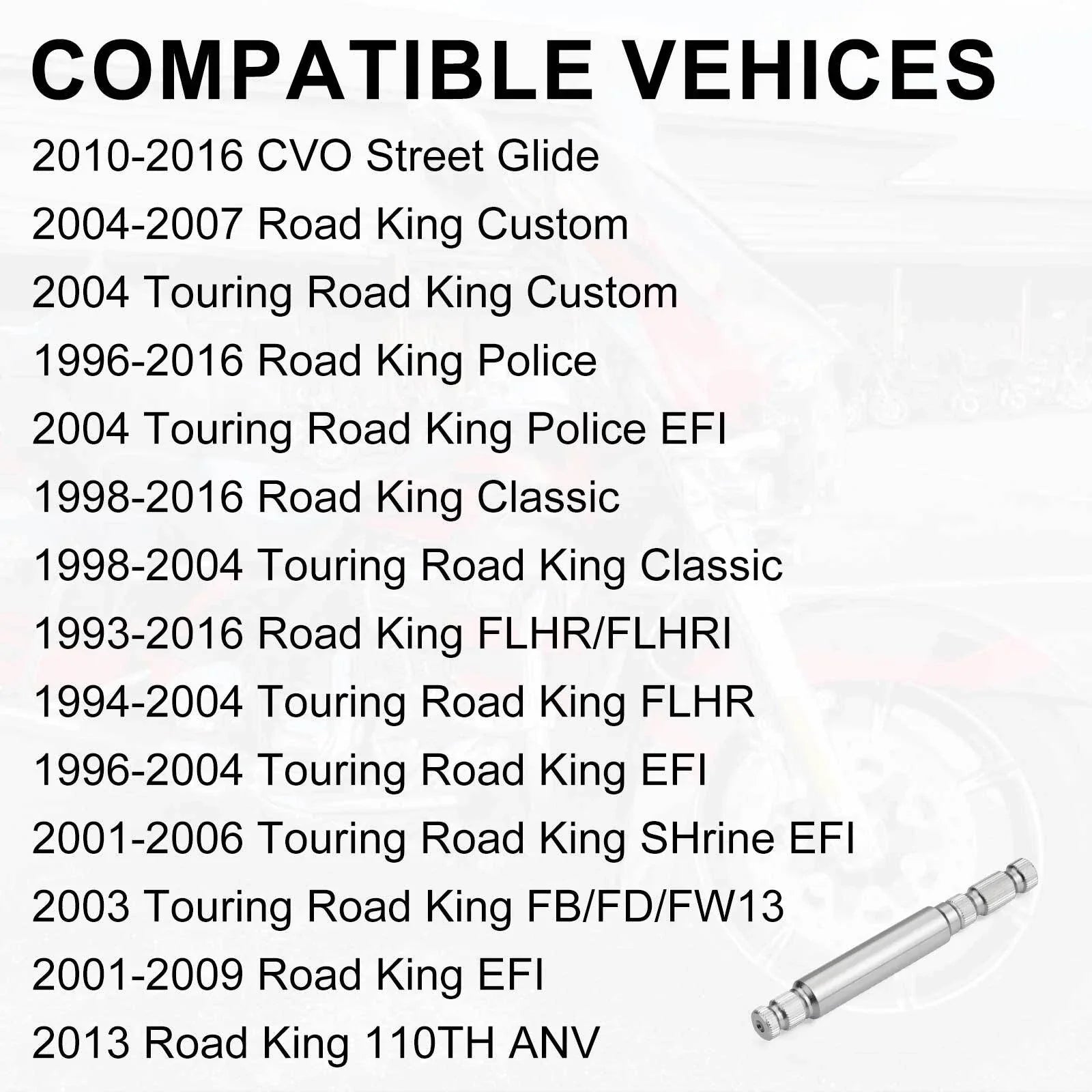 Shifter Shaft for FLHT Touring CVO Street Glide (1984–2016)