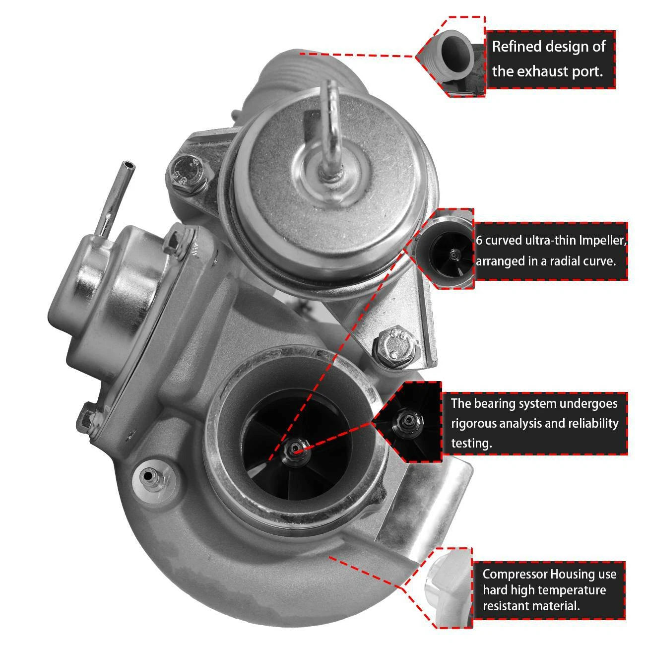 Turbocharger for Volvo S60 S80 V70 XC70 XC90 (2003-2009)