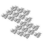 100Pc 1/4" Hole Flare Bumper Rivet Retainer Clip for Chrysler Jeep (N/A)