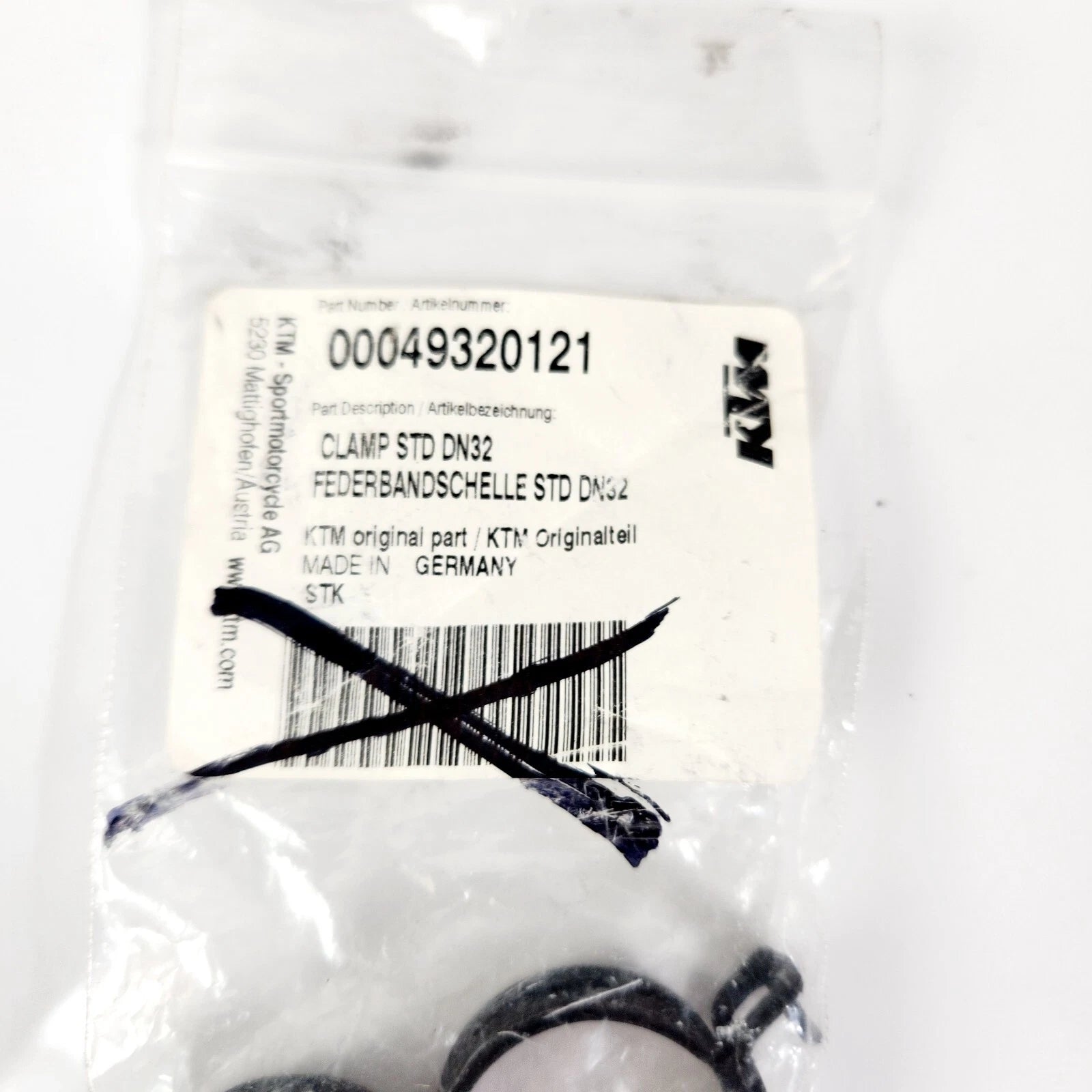 Set of 2 Radiator Clamps for KTM 990 Adventure (2006–2013) / 690 Enduro R (2008–2015) 00049320121