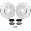 Set of 2 Front Vented Rotors & Ceramic Disc Brake Pads for Hyundai Kia (FWD)