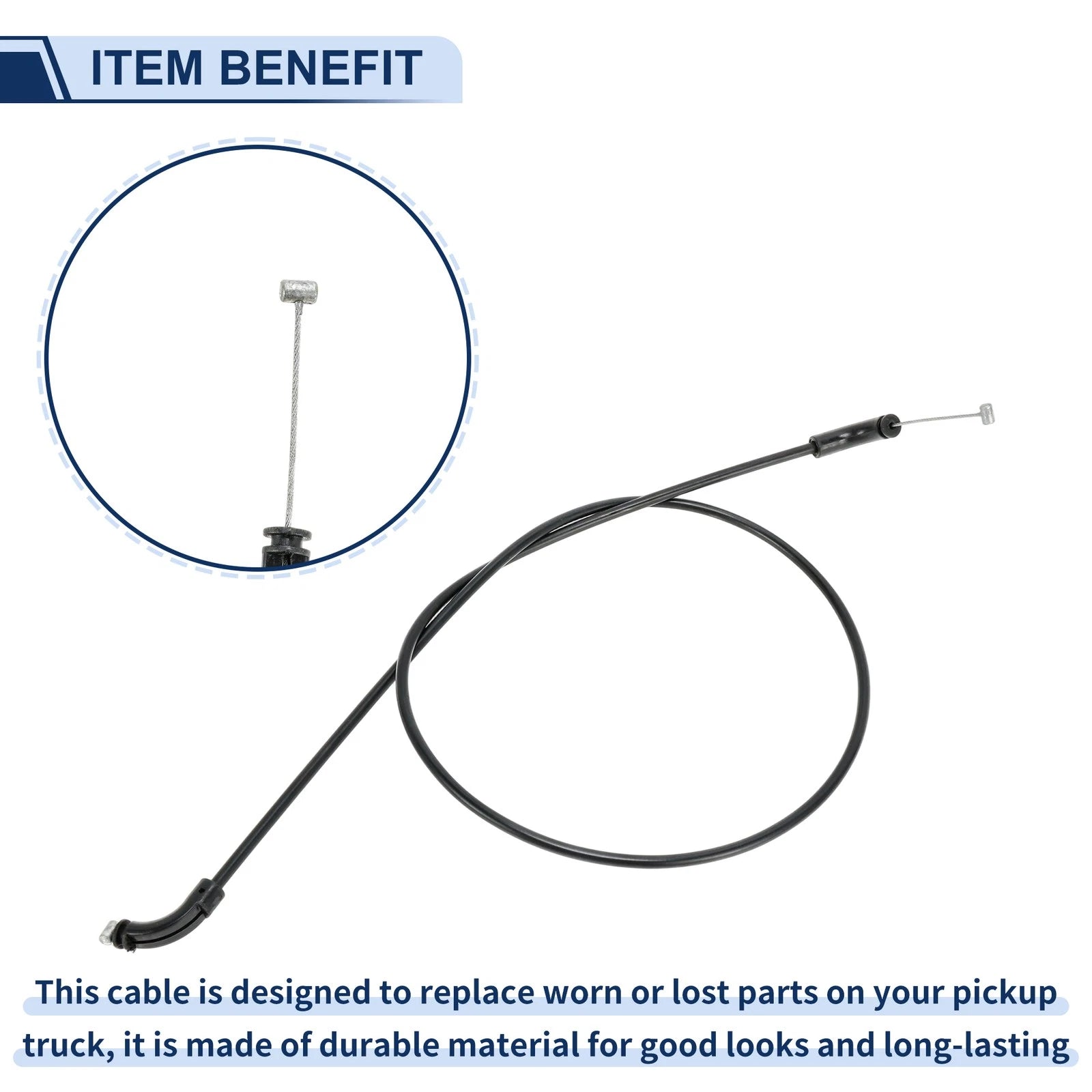 Hood Latch Release Cable for BMW 745i (2002–2005) No. 51238240609