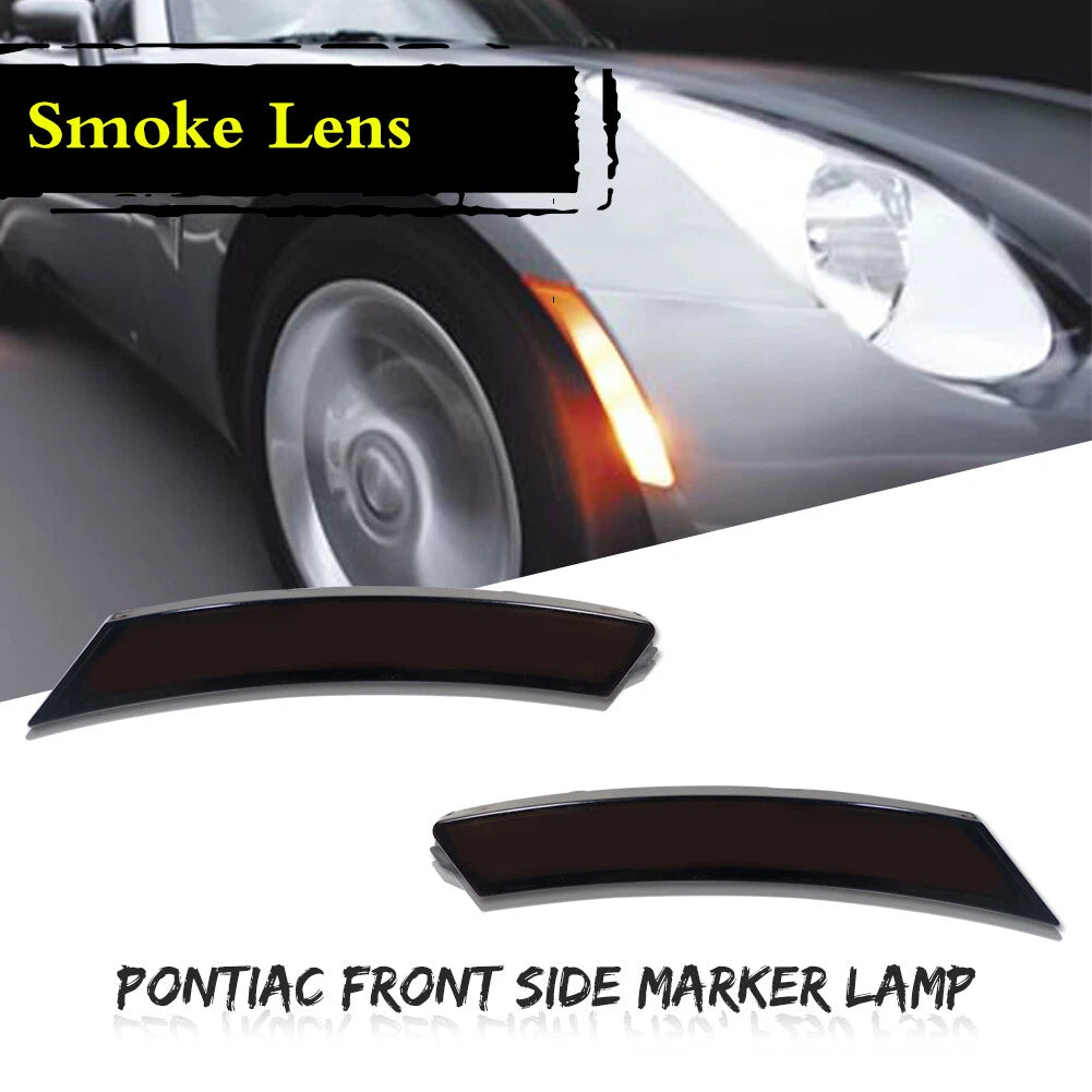 Smoked Amber LED Front Side Marker Light for Pontiac Solstice, Saturn Sky