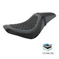 Black Gel Rider Seat for Harley Sport Glide, Low Rider (2018–2025)